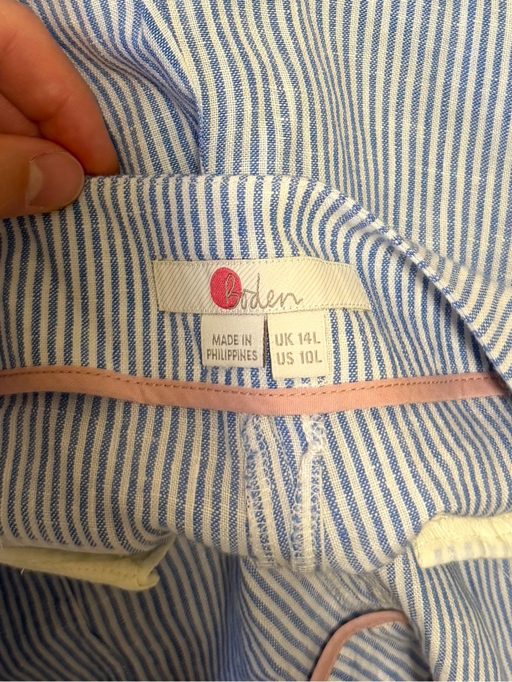 Boden Penzance Linen Trousers - Picture 9 of 11